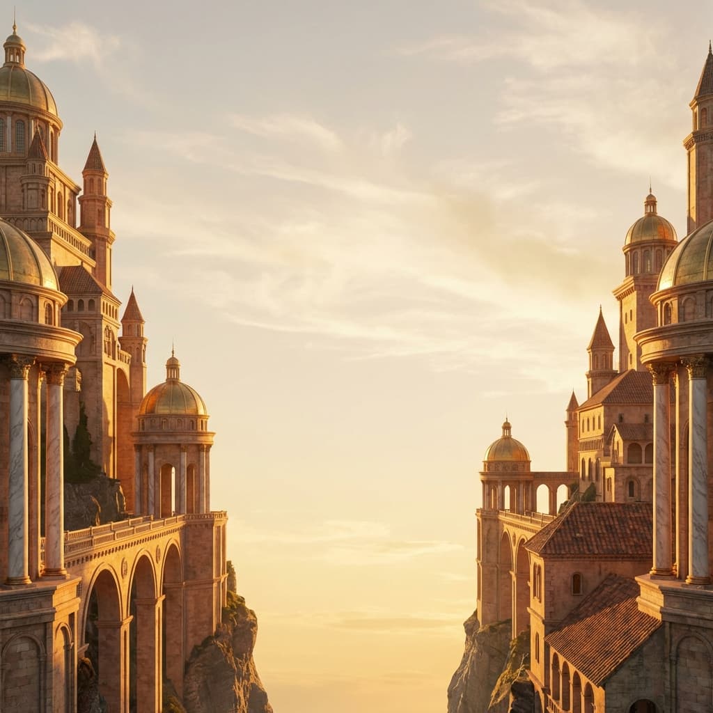 Golden Castles Background