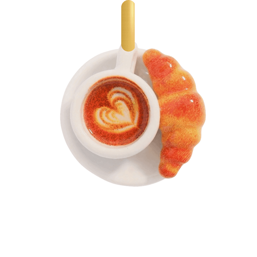 Koffie en Croissant